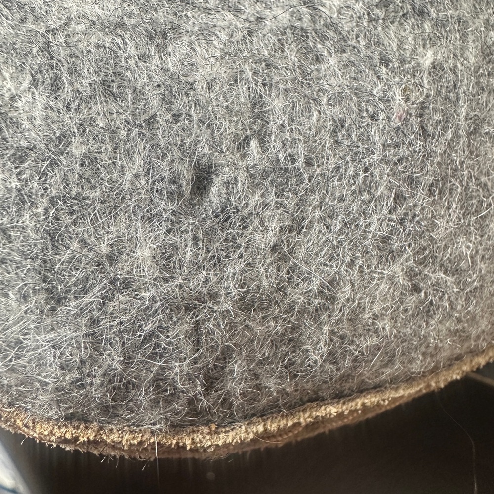 Glerups Wool Shoe W/ Leather Sole Grey Slippers EU Size 38 Equals US W 8 | M 6.5 - Picture 12 of 14